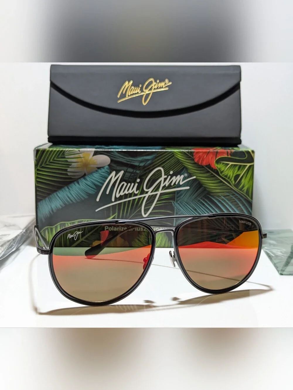 NEW Maui Jim Fair Winds Dark Gunmetal Polarized Hawaii Lava Sunglass RM554-02UTD